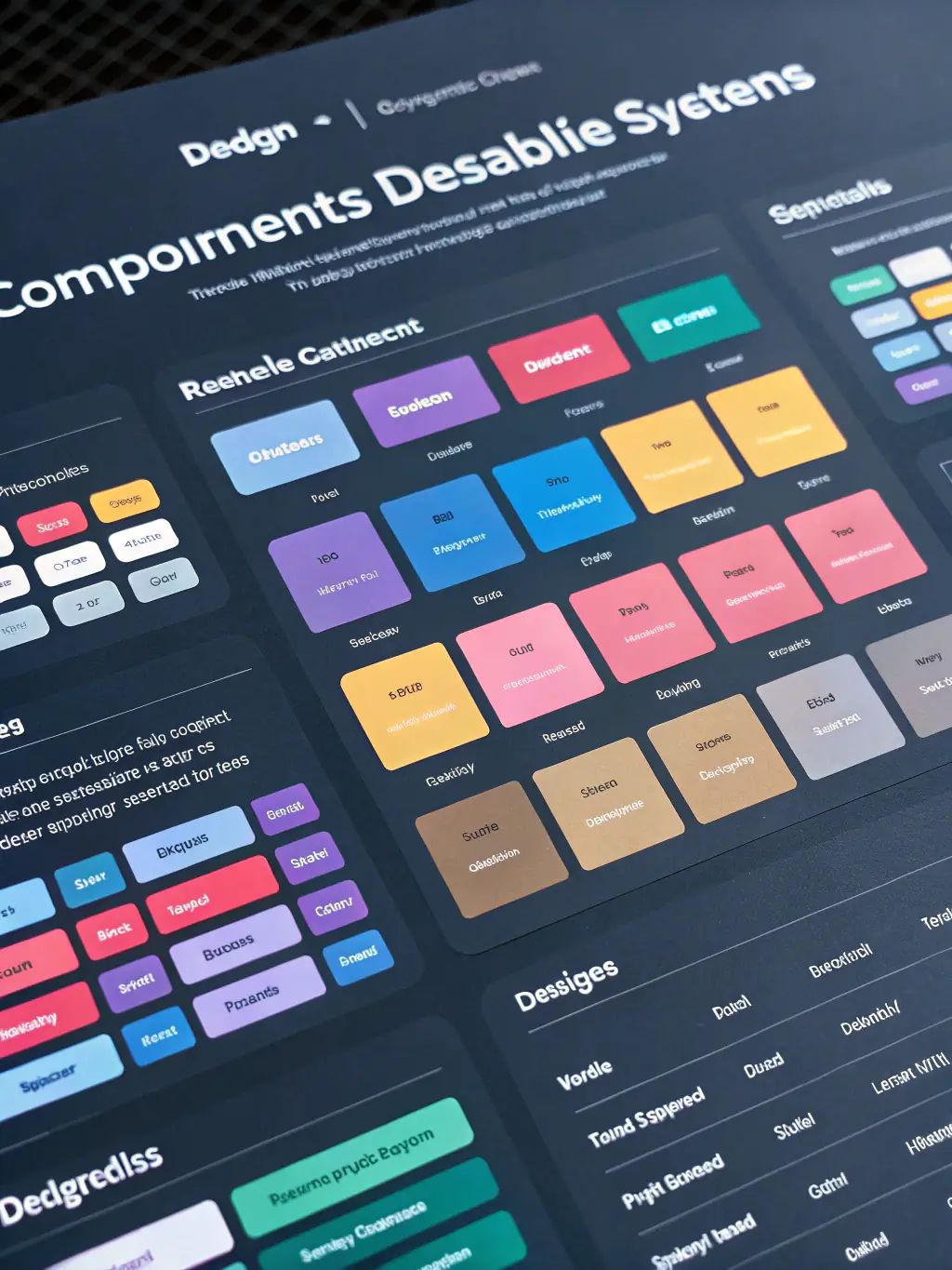 A screenshot of a well-organized design system documentation, showcasing reusable components and style guides, emphasizing Bruma's commitment to creating scalable and maintainable design systems.